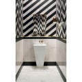 Tubądzin Sophisticated White right Listwa ścienna   9,8x 41,7  Gat.1   