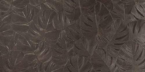 Tubądzin leaves STR Grand Cave brown 119,8x59,8cm gat.1 Dekor ścienny