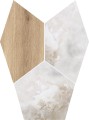 Tubądzin Onice Bianco Wood mozaika gresowa MAT 28x31x0,8 Gat.1 