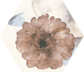 Tubądzin Mild Garden Hex 22,1x19,2 dekor
