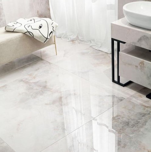 Tubądzin Onice Bianco MAT 274,8x119,8cm- gresy wielkoformatowe  