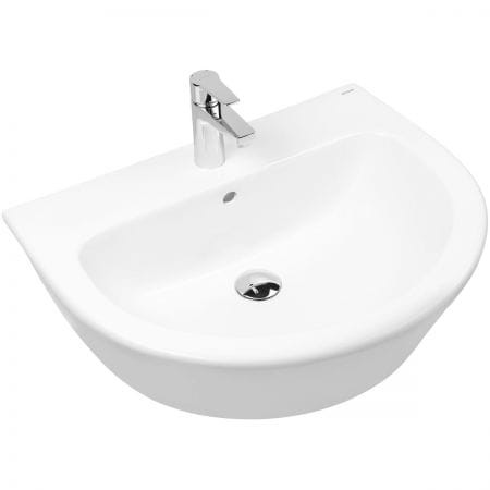 Oltens Jog umywalka 61x49 cm wisząca z powłoką SmartClean biała 41501000