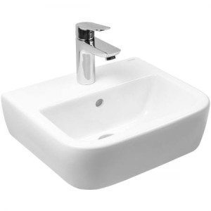 Oltens Vernal umywalka 40x32,5 cm wisząca biała 41003000