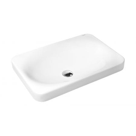 Oltens Kagera umywalka 60x42 cm nablatowa biała 40303000
