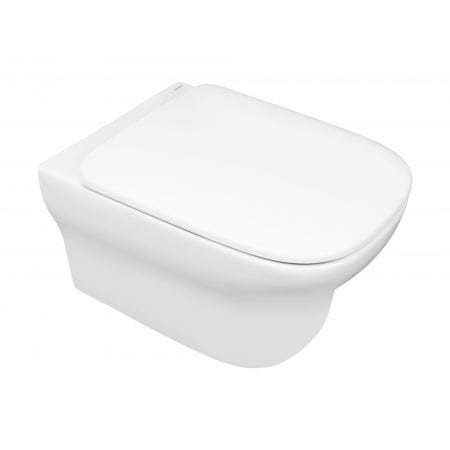 Zestaw Oltens Gulfoss miska WC wisząca PureRim z powłoką SmartClean z deską wolnoopadającą Slim 42509000