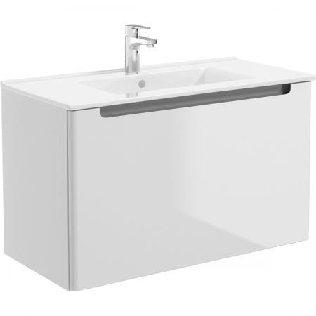 Oltens Jog umywalka 81x39 cm meblowa prostokątna biała 41204000