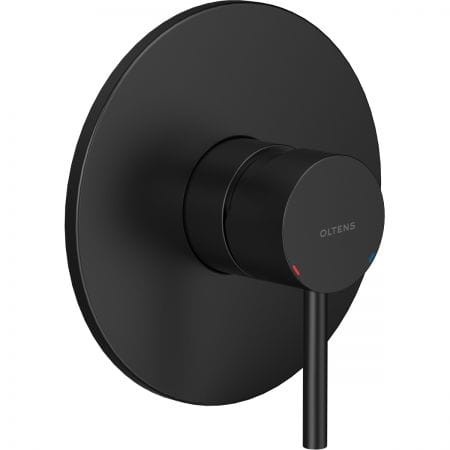 Oltens Molle bateria prysznicowa podtynkowa kompletna czarny mat 33100300