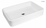 Oltens Lustra umywalka 60,5x35 cm nablatowa prostokątna biała 40306000
