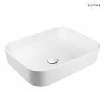 Oltens Hadsel umywalka 50x40 cm nablatowa biała 40308000