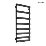 Oltens Varme grzejnik łazienkowy 108,5x50 cm czarny mat 55001300
