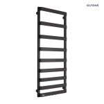 Oltens Varme grzejnik łazienkowy 129,5x50 cm czarny mat 55002300
