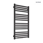 Oltens Vanlig grzejnik łazienkowy 96x50 cm czarny mat 55007300