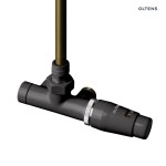 Oltens Varmare Ventil zestaw termostatyczny grzejnikowy jednootworowy prawy grafit 55906400