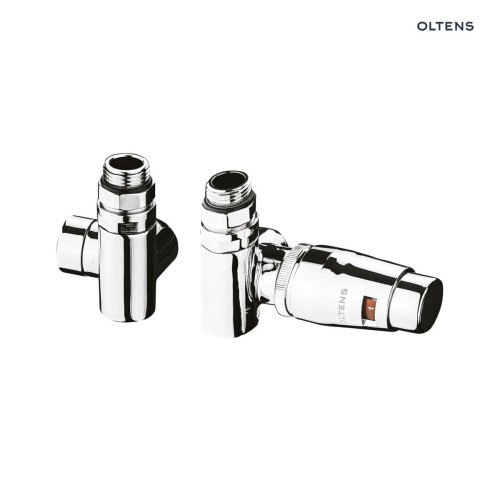 Oltens Varmare Ventil zestaw termostatyczny grzejnikowy z trójnikiem lewy chrom 55913100