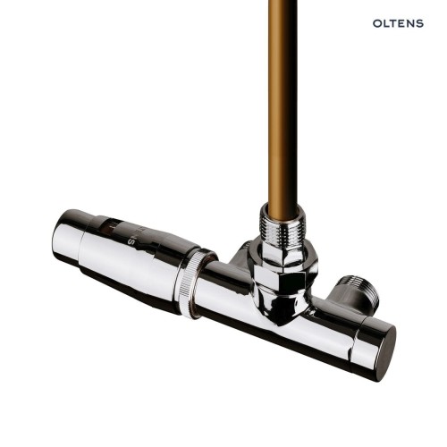 Oltens Varmare Ventil zestaw termostatyczny grzejnikowy jednootworowy lewy chrom 55905100