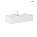 Oltens Vernal umywalka z szafką 100 cm biały połysk 68008000