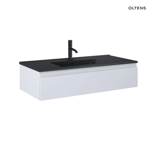 Oltens Vernal umywalka z szafką 100 cm czarny mat/szary mat 68009700