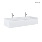 Oltens Vernal umywalka z szafką 120 cm biały połysk 68010000