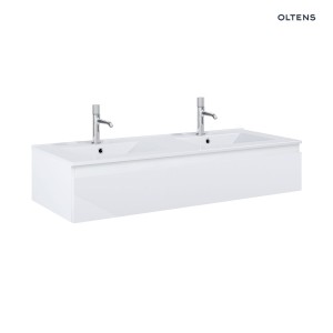 Oltens Vernal umywalka z szafką 120 cm biały połysk 68010000