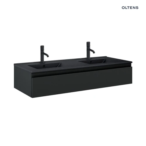 Oltens Vernal umywalka z szafką 120 cm czarny mat 68011300