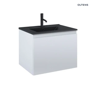 Oltens Vernal umywalka z szafką 60 cm czarny mat/szary mat 68013700