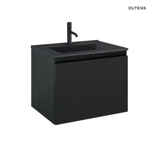 Oltens Vernal umywalka z szafką 60 cm czarny mat 68013300