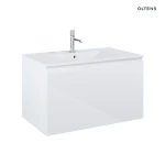 Oltens Vernal umywalka z szafką 80 cm biały połysk 68014000