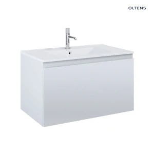 Oltens Vernal umywalka z szafką 80 cm biały/szary mat 68014700