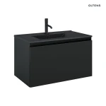 Oltens Vernal umywalka z szafką 80 cm czarny mat 68015300