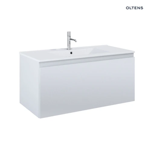 Oltens Vernal umywalka z szafką 100 cm biały/szary mat 68016700