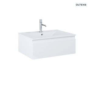 Oltens Vernal umywalka z szafką 60 cm biały połysk 68020000