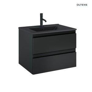 Oltens Vernal umywalka z szafką 60 cm czarny mat 68036300