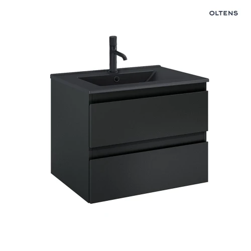 Oltens Vernal umywalka z szafką 60 cm czarny mat 68036300