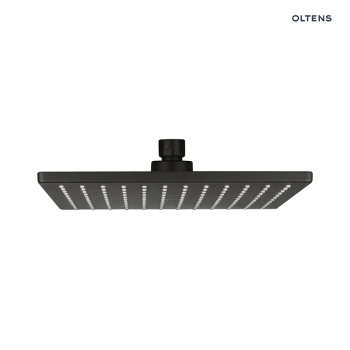 Oltens Atran (S) deszczownica 22 cm kwadratowa czarny mat 37005300