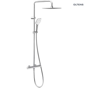 Oltens Atran (S) zestaw prysznicowy termostatyczny z deszczownicą chrom 36501100