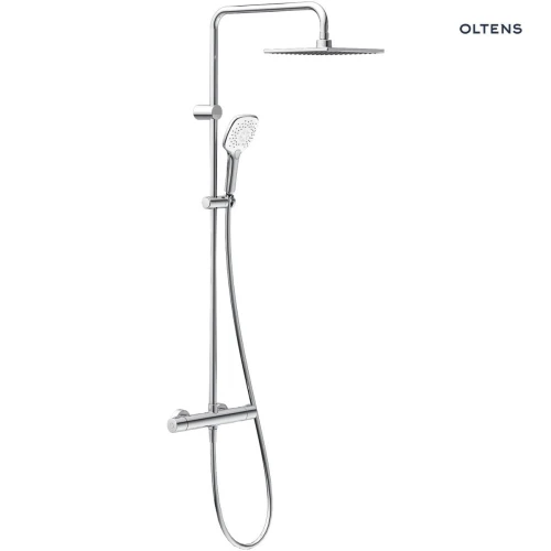 Oltens Atran (S) zestaw prysznicowy termostatyczny z deszczownicą chrom 36501100