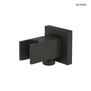Oltens Hvita (S) przyłącze kątowe z uchwytem kwadratowe czarny mat 39303300