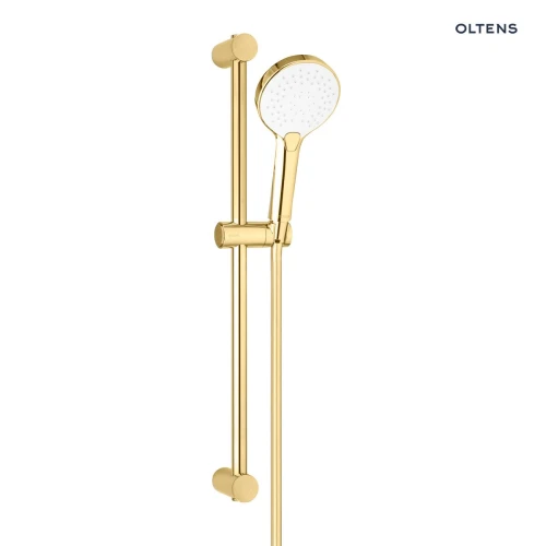 Oltens Driva EasyClick Alling 60 zestaw prysznicowy złoty połysk/biały 36001800