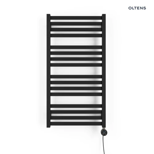 Oltens Vanlig (e) grzejnik łazienkowy 96x50 cm elektryczny czarny mat 55107300