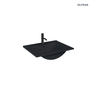 Oltens Vernal umywalka 60x46 cm meblowa prostokątna czarny mat 41205300
