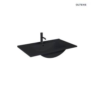 Oltens Vernal umywalka 80x46 cm meblowa prostokątna czarny mat 41206300