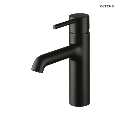 Oltens Molle Slim bateria umywalkowa stojąca czarny mat 32203300