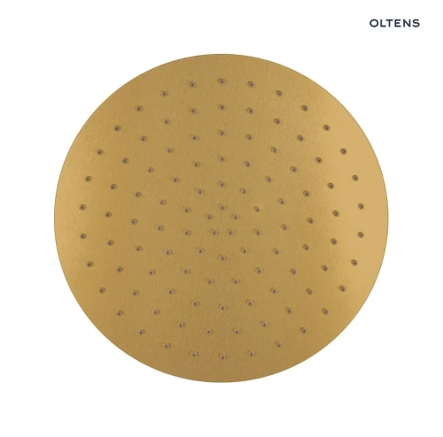 Oltens Vindel deszczownica 30 cm okrągła złoto szczotkowane 37006810