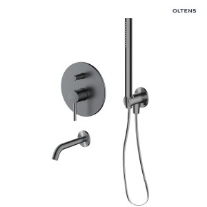 Zestaw Oltens Molle zestaw wannowo-prysznicowy podtynkowy grafit 36602400