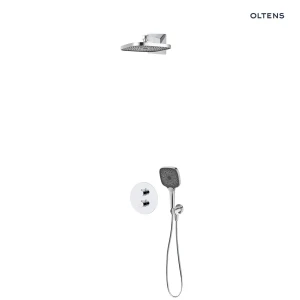 Oltens Katla zestaw bateria wannowo-prysznicowa podtynkowa z deszczownicą Vann (S) i słuchawką 3 funkcyjną Havis EasyClick (S) chrom 36063100