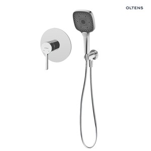 Oltens Rann zestaw bateria prysznicowa podtynkowa ze słuchawką 3 funkcyjną Havis EasyClick (S) chrom 36077100