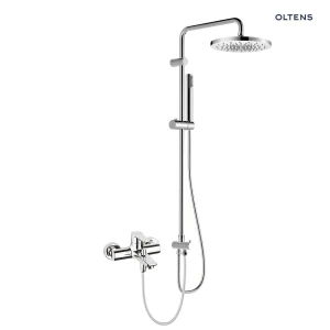 Oltens Jog zestaw prysznicowy z baterią wannowo-prysznicową ścienną chrom 36080100