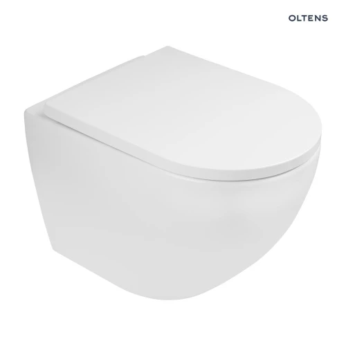 Zestaw Oltens Hamnes miska WC wisząca PureRim z deską wolnoopadającą 42014000