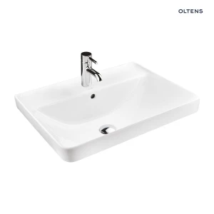 Oltens Kolma umywalka 61x47,5 cm wpuszczana prostokątna biała 41208000