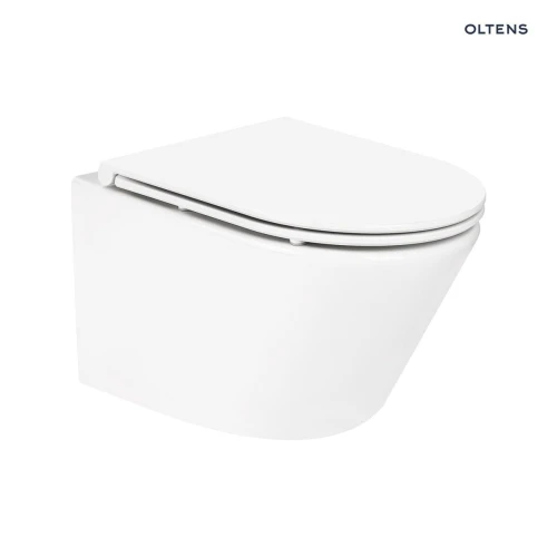 Oltens Jog Kort miska WC wisząca PureRim biały połysk 42027000
